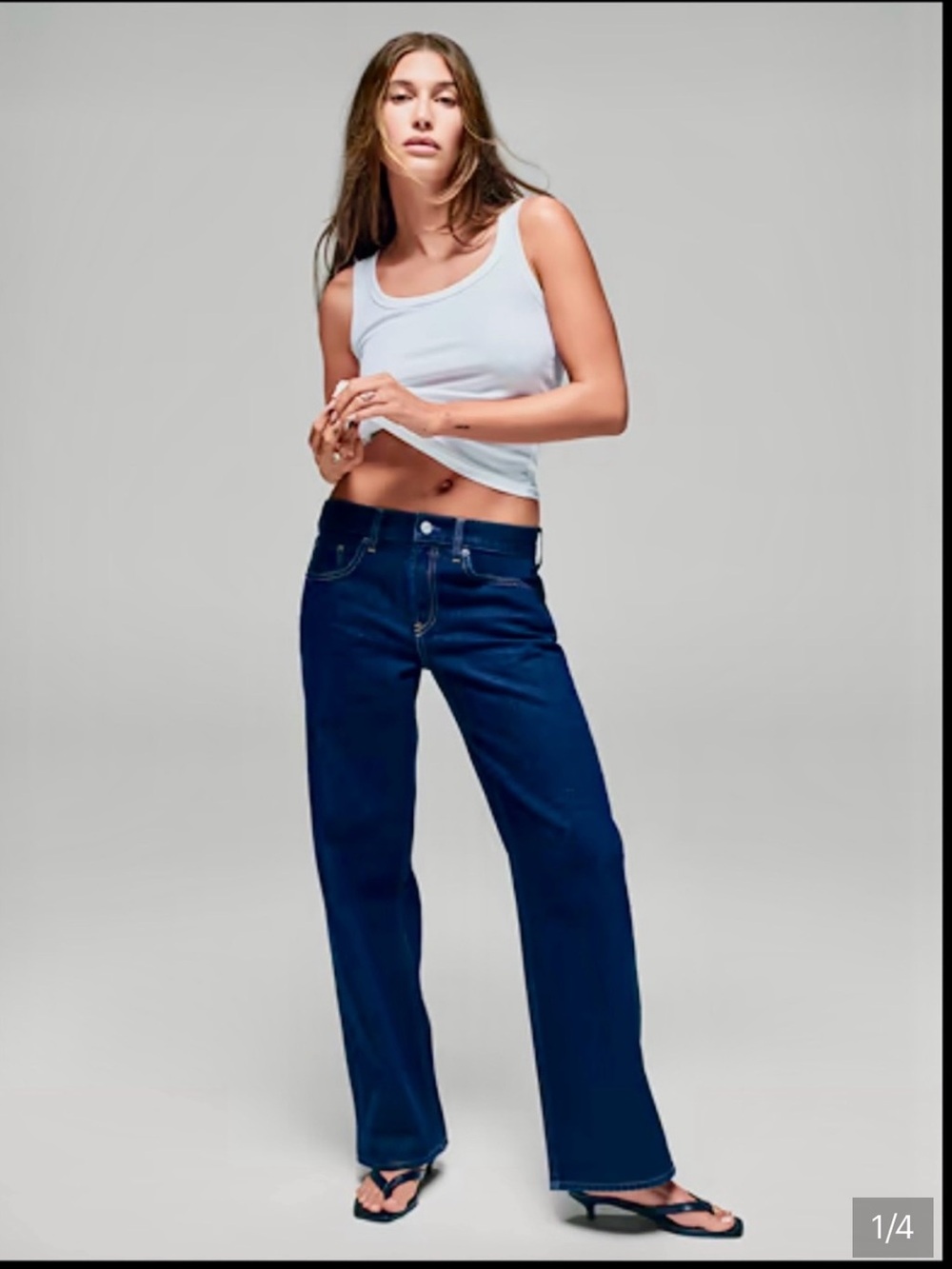 GAP The Hailey Low Rise Loose jeans in light indigo